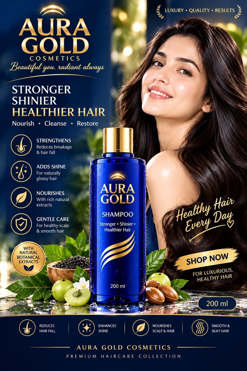 Nourishing Shampoo — Aura Gold Cosmetics